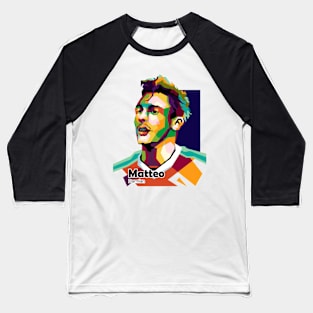 Matteo Darmian In Illustration Baseball T-Shirt